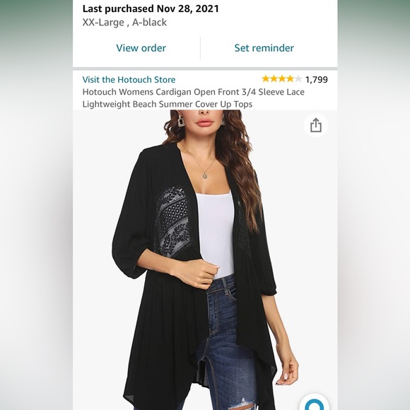 ❌SOLD❌Never Worn XXL Women’s Cardigan from Amazon - Picture 2 of 6